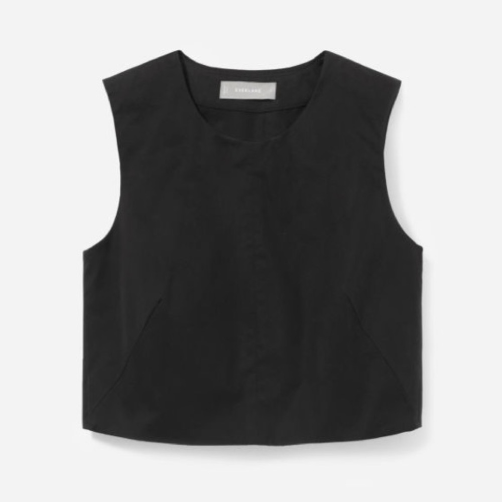 Everlane Clean Cotton Split-Back Crop